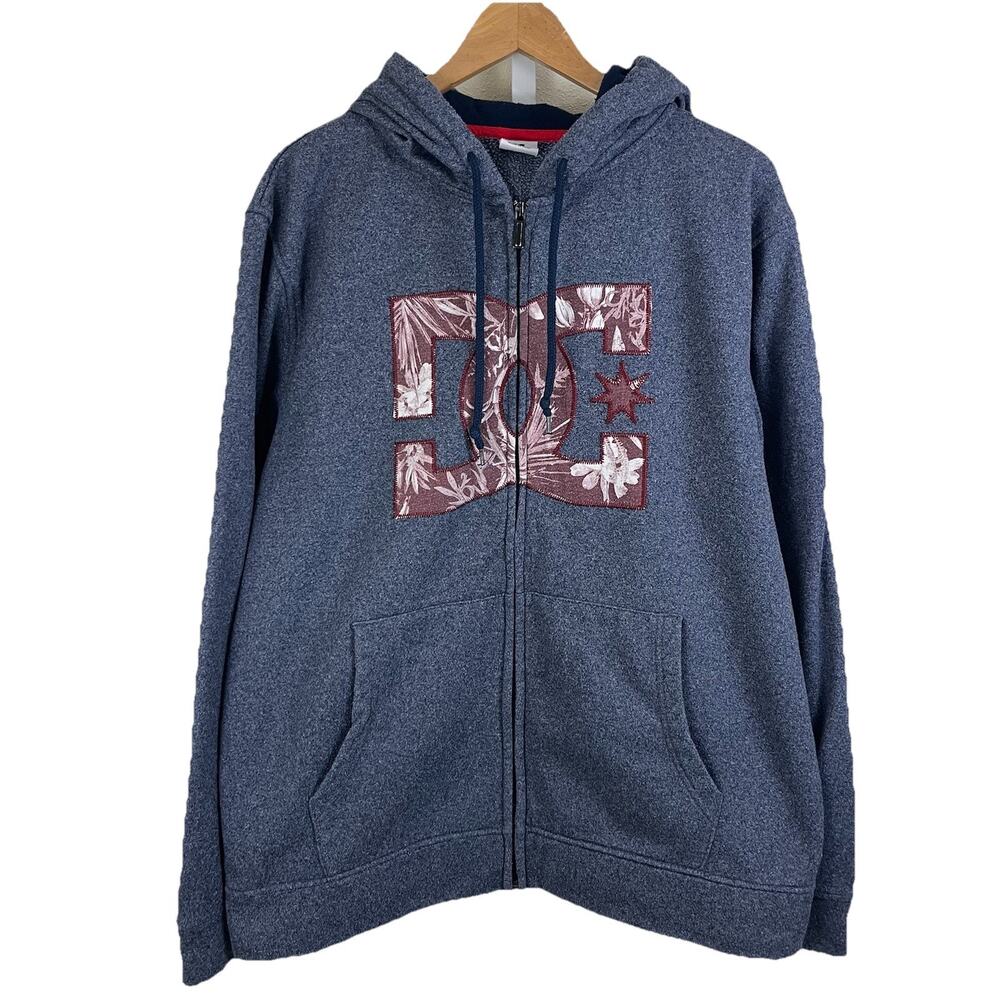 Y2K DC Hoodie Mens XL Skater Hawaiian Surfer